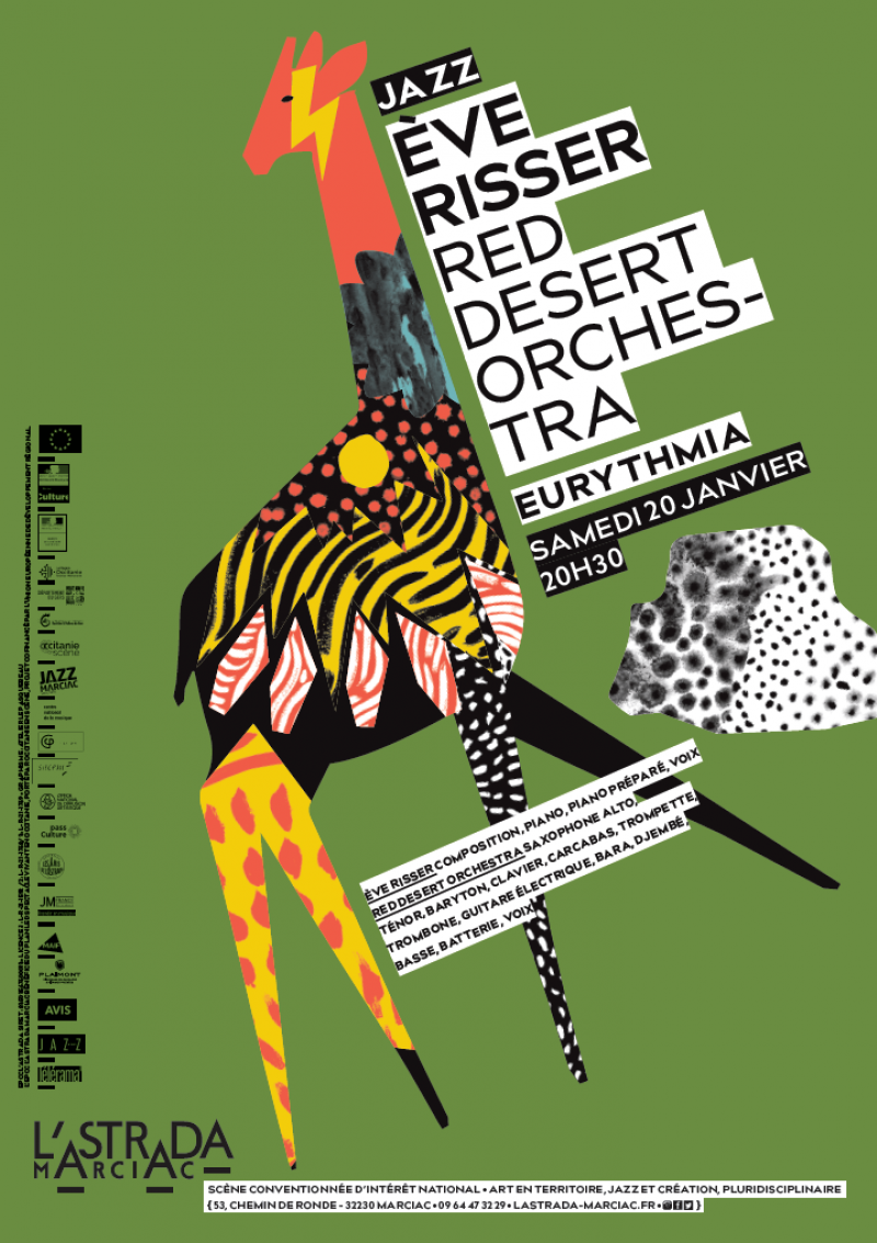 ÈVE RISSER Red Desert Orchestra • Eurythmia • Sam 20 janvier, 20h30