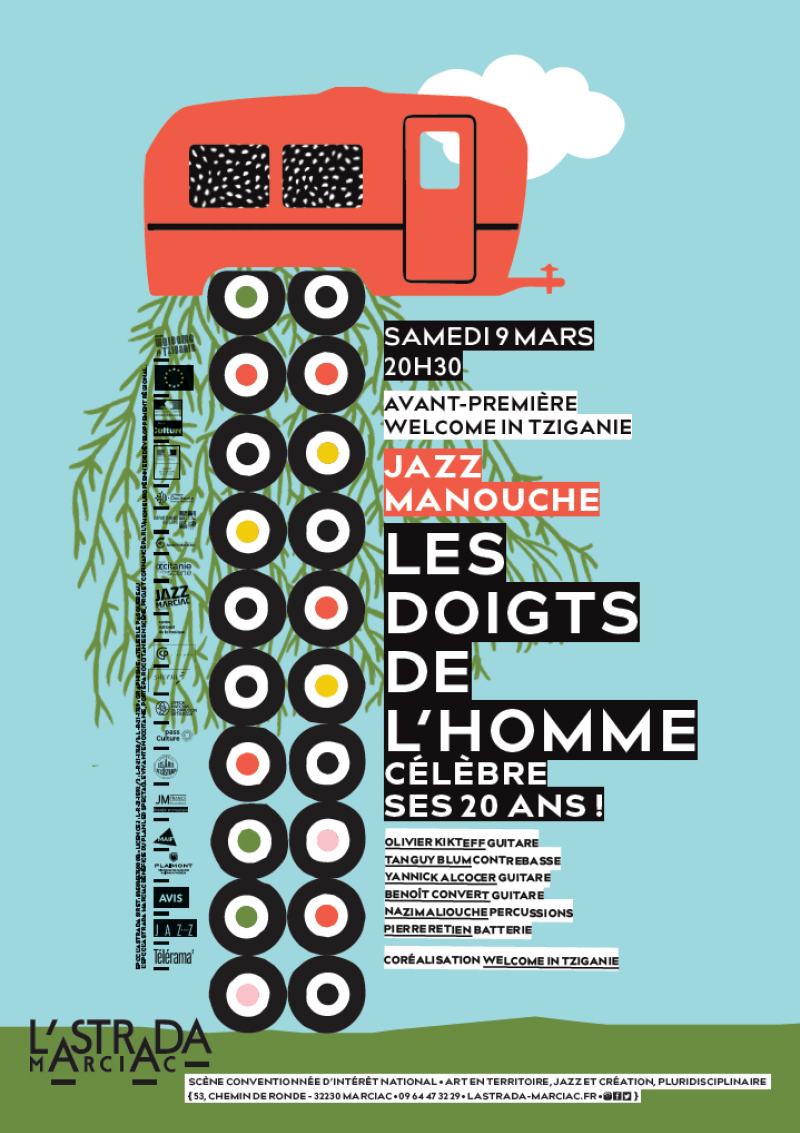 Les Doigts de L'Homme • Avant-première Welcome in Tziganie • Sam 9 mars 20h30