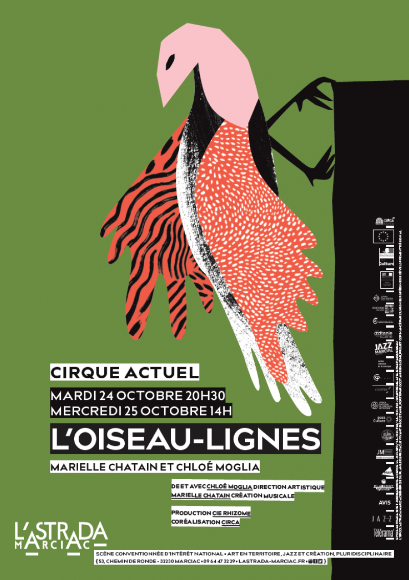 « L'oiseau-lignes » de Chloé Moglia & Marielle Chatain • Coréal. CIRCa